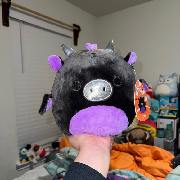 New Halloween FTM 8” Dent The Black and Purple Dragon Squishmallows - Picture 3 of 11
